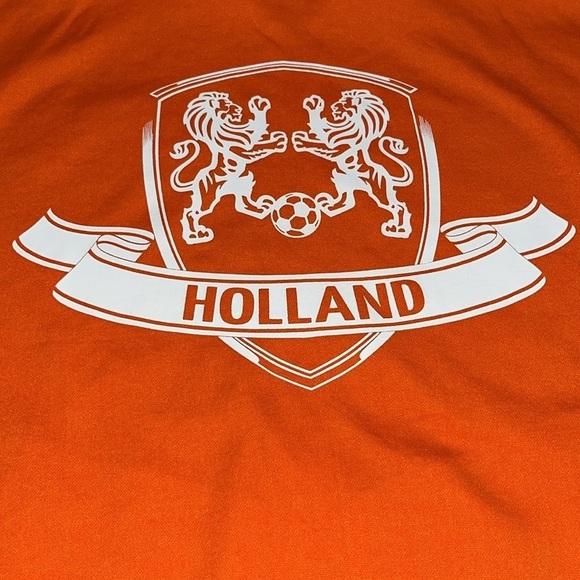 Holland Amsterdam Soccer Embroidered Jacket Orange Men’s Small Women’s Large - Picture 7 of 8